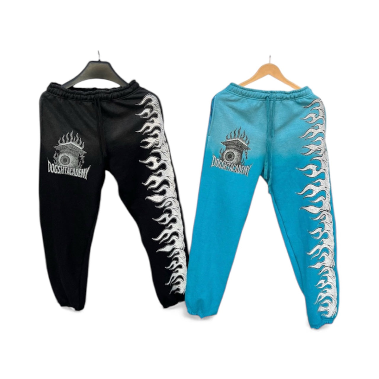 EYE 4 AN EYE SWEATPANTS (ABYSS BLACK + ICE CYAN)