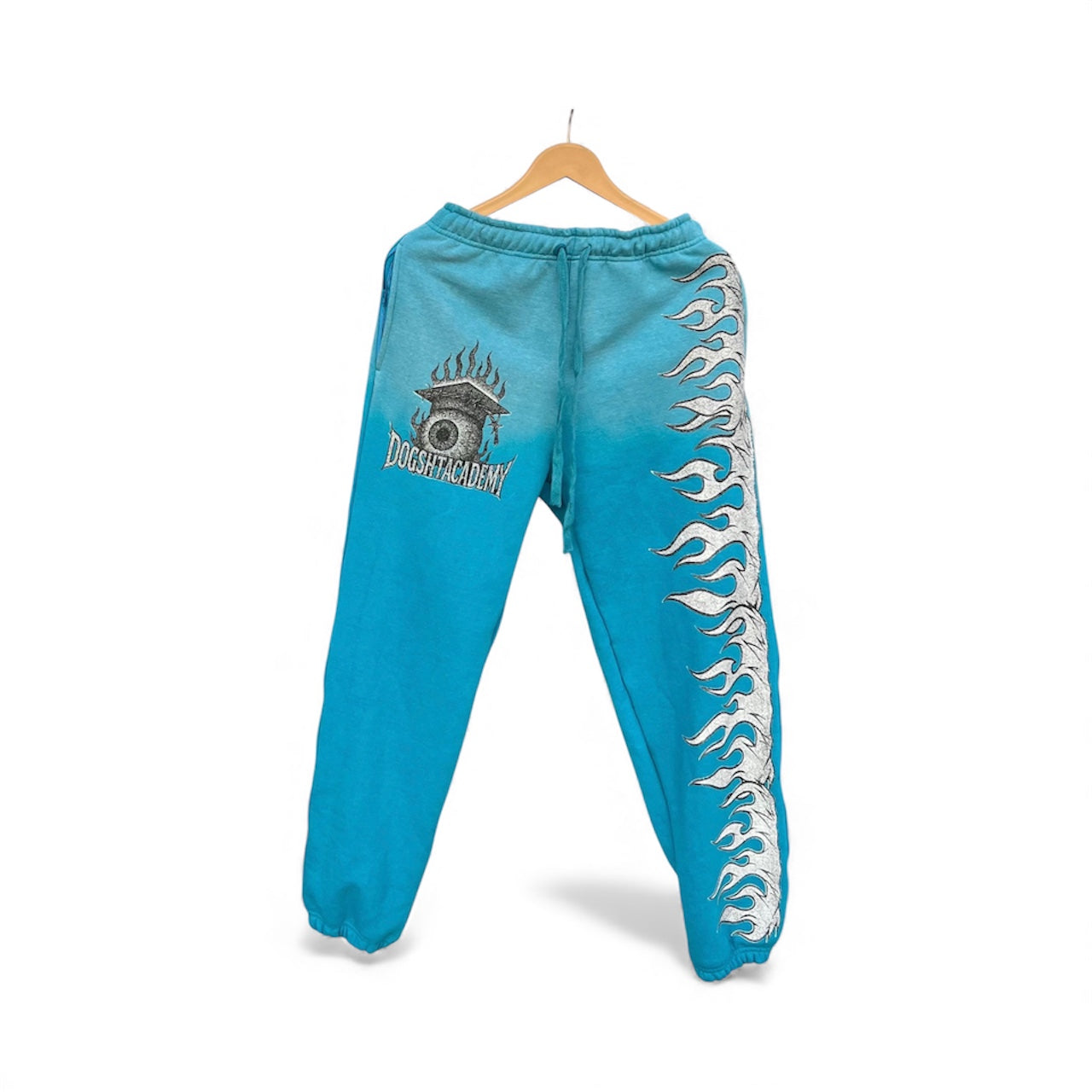 EYE 4 AN EYE SWEATPANTS (ABYSS BLACK + ICE CYAN)